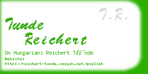 tunde reichert business card